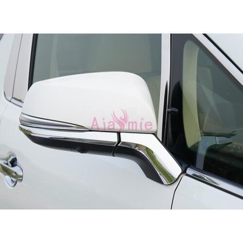 Chrome Car Styling Door Mirror Trim Rear view Overlay Garnish Panel For Toyota Alphard VELLFIRE 30 2015-2010 Accessories