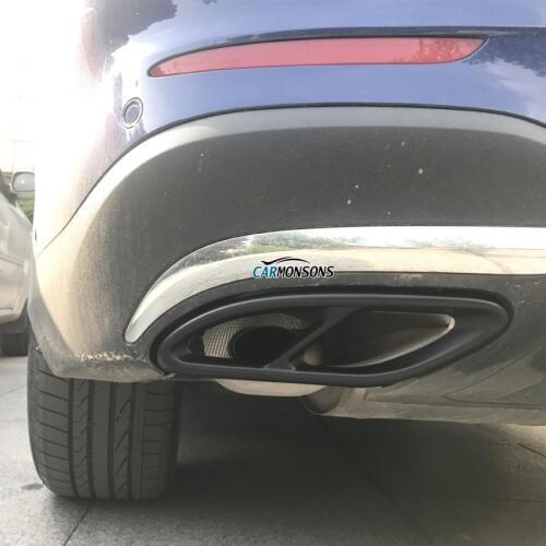 For Mercedes Benz C GLC E Class W205 W212 W213 X253 Stainless Steel Exhaust Pipe Cover Trim Chromium Car Styling