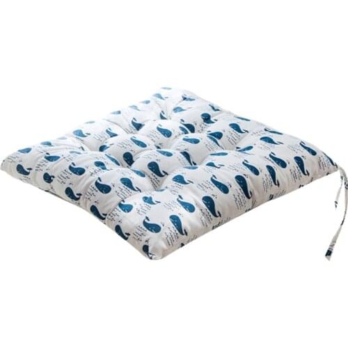 40x40cm Square Stool Chair Cushions Cotton Thicken Seat Pad Mat Printed Dining Room Kitchen Seat Buttocks Cushion GXMA