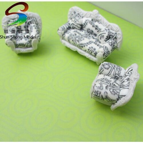 VSF19 Mini Modern Model sofa set For Model Design scale 1:25--1:50 model Furniture