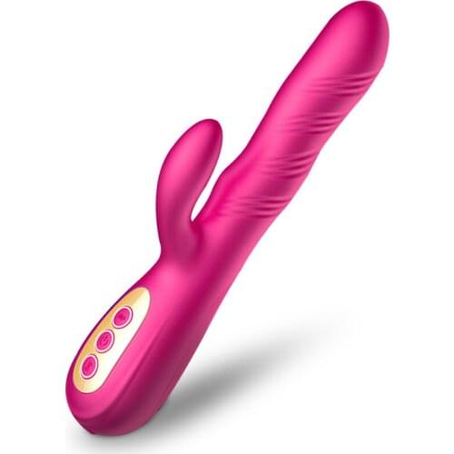 Powerful Rabbit Big Dildo Vibrator for Women Vaginal Massager with Strong 10 Vibrating 12 Rotating Sex Toys for Adult Sex Shop