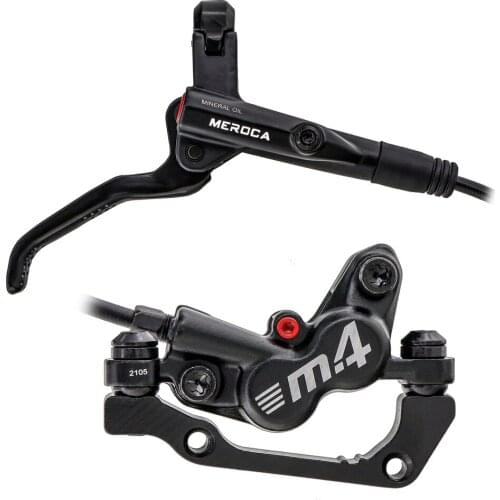 MT420 MTB 4 pistons Hydraulic Disc Brake 800/1400mm Mountain bike Oil Pressure Brake with resin Brake lining