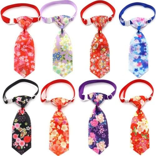 50/100 Pc New Pets Dog Bow Tie Necktie Japanese style Dogs Pet Grooming Accessories Bow Tie Collar For Dogs Accessories Supplies