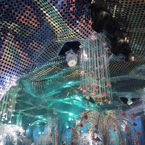 Plastic Mirror Sequins Hanging Ornaments Wedding Props Background Decoration Party Scene Layout Stage Ceiling Colorful Sequins