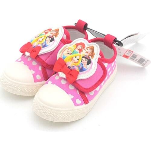 Disney cartoon girls casual shoes indoor dance canvas soft sole non-slip princess frozen shoes kindergarten small cloth shoes