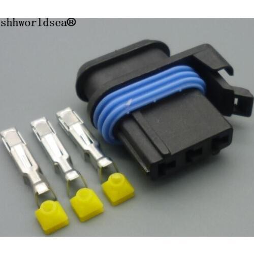 Shhworldsea 3pin car Headlamp assembly light height level adjustment motor harness connector auto plug