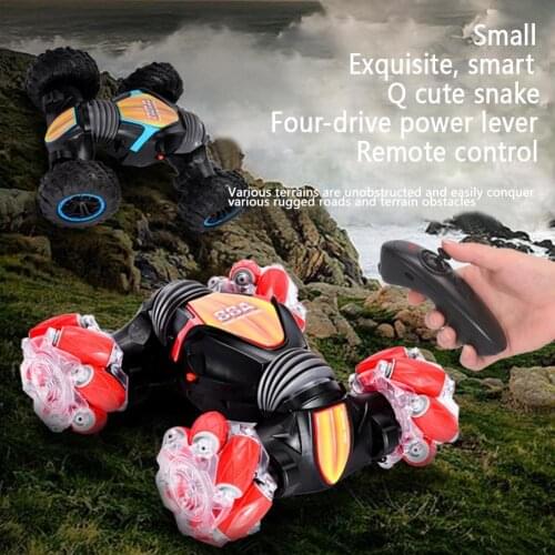 1:18 Stunt Remote Control Car Gesture Sensor Control RC Car Off-Road Vehicle Kids Colorful Lights Double Side Driving Stunt Car