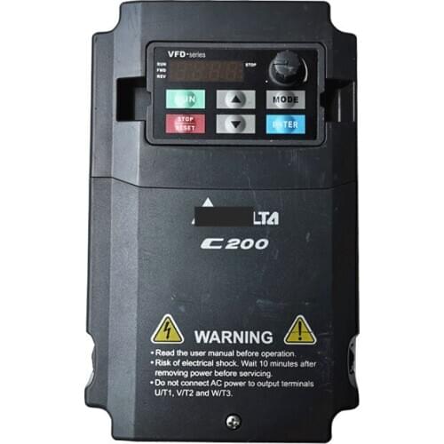 VFD-C200 For Dyeing And Finishing Inverter AC Motor Drive VFD037CB43A-21M 3 Phase 380V 3.7Kw 5HP 9A 600HZ New