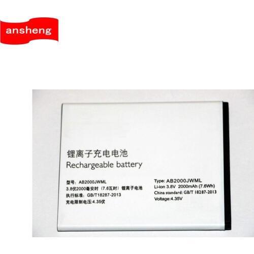 High Quality 2000mAh AB2000JWML battery for PHILIPS Xenium S337 CTS337 S316T S316 Mobile Phone