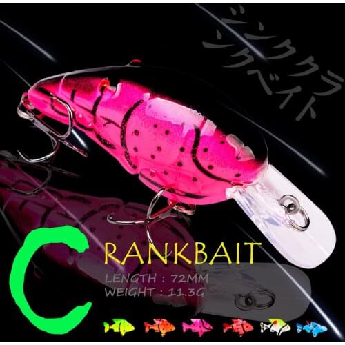 WALK FISH Crankbait Fishing Lure Crank 72MM 11.3G Minnow Floating Artificial Bait Wobbler Hard Bait Pesca Fishing Tackle