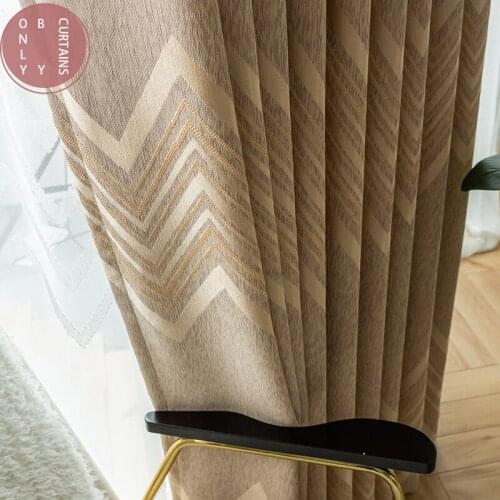 Curtain for Finished Living Room Bedroom Shade Simple Modern Northern European Luxury Upscale Atmosphere New Yellow Cloth