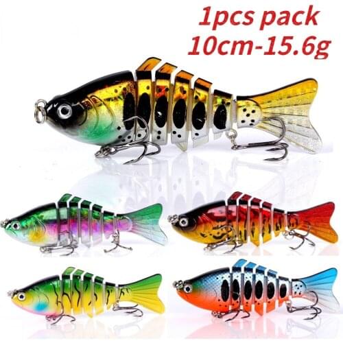 10cm Multi-section Fish Lure Bait Bionic Fake Lure Lure Hard Bait Fishing Laser Multi-section Segment