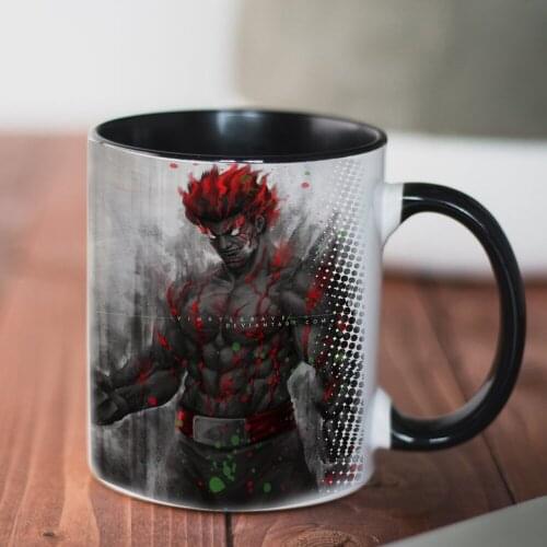 2022 New Anime Cartoon Samurai Ninja Coffee Mug 350ml Ceramic Creative Mug 11oz Tea Cups Home Milk Mug and Cup Dropshipping