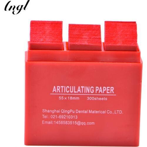 300 Sheet / Box Dental Red Articulating Paper Strips Dentistry Lab Material Oral Teeth Whitening Material 55*18mm Dental Tools
