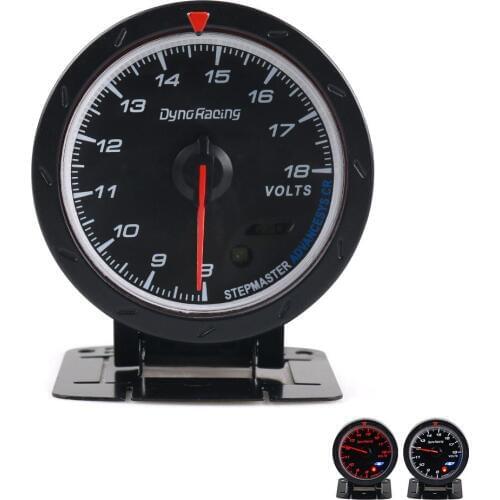 Dynoracing 60MM Racing Car Voltmeter 8-18V Voltage Gauge & Lighting Auto Volt Gauge Car Meter TT101472