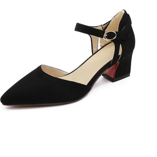 Big Size 11 12 13 14 15 16 17 high heels sandals women shoes woman summer ladies Pointed contracted cingulate Thick with sandals