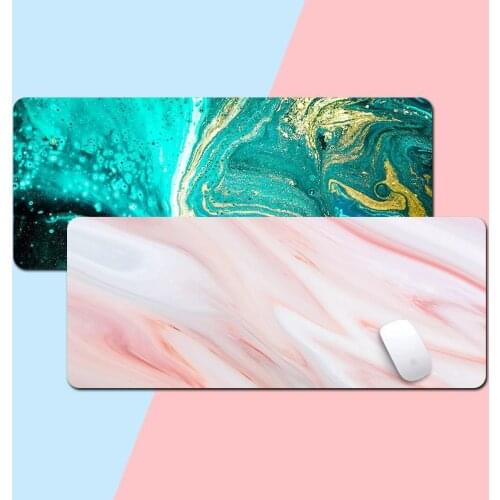 Marble pattern large mouse pad custom-made seam thickening computer desk pad mouse pad