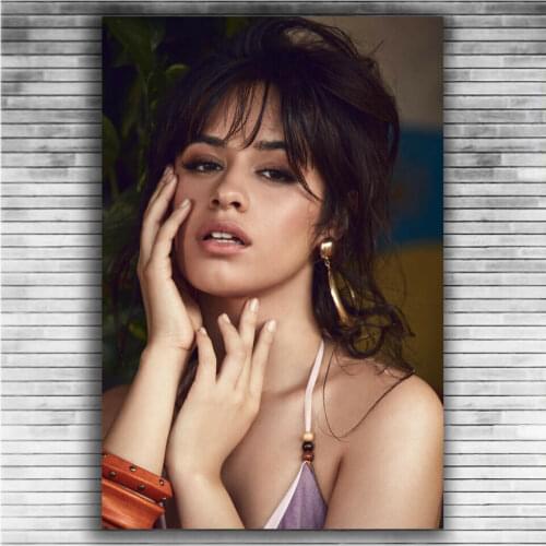 Camila Cabello Music Singer Star 2 Silk Fabric Wall Poster Art Decor Sticker Bright