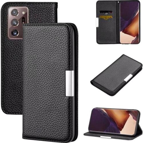 For Funda Galaxy Note 20 Ultra Case Premium Leather Folio Magnetic Kickstand Phone Cover Case for Samsung Galaxy Note 20 S20 S9