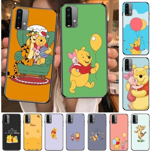 Winnie Pooh Phone Case For XiaoMi Redmi 11 lite 9C 8A 7A Pro 10T 5G Anime Cover Mi 10 Ultra Poco M3 X3 NFC 8 SE cover