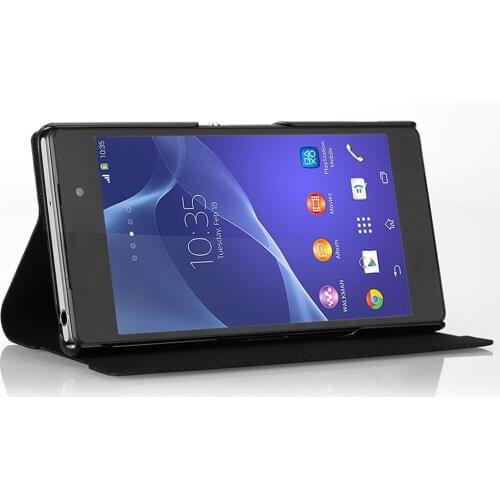 For SonyXperia Z2 Flip Wallet Case Pu Leather Protective Stand Cover Joylink Durable Slim Fit