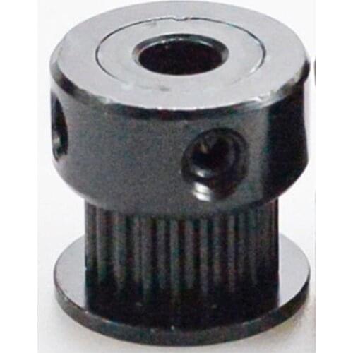 Black Anodizing 20 Teeth 2M 2GT Synchronous Timing Pulley, Bore 5mm, For Width 5/6mm 2MGT GT2 Open Belt 20T 20Teeth, 1PCS