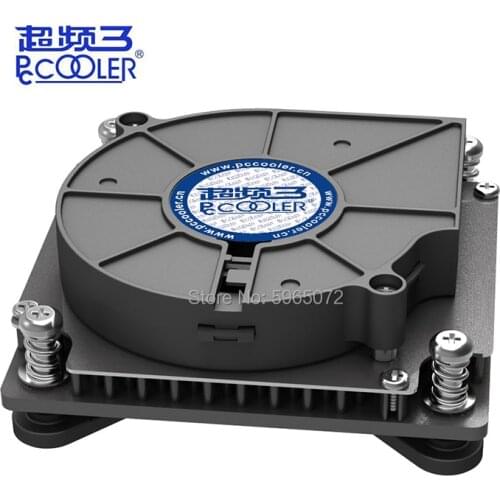 Pccooler 80mm 4Pin PWM Silent PC Cpu cooler Turbo fan C81H cooling Radiator for 1U server for Intel LGA1151 1150 1155 1156