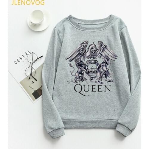 2020 hot sale Freddie Mercury sweatshirt women oversized unisex hoodie Queeen band hip hop sudaddera mujer drop shipping