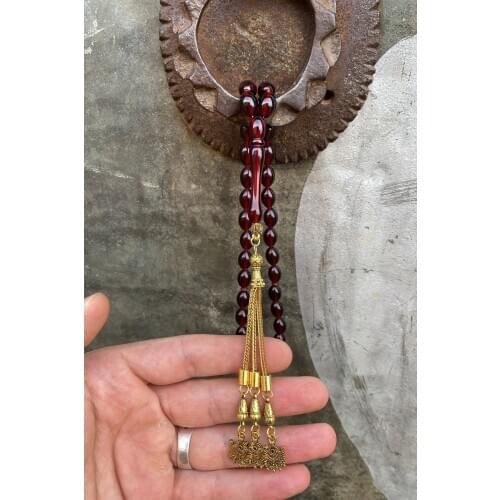 MÜNTAKIŞ Starboard Patterned Beirut Drop Rosary Turkish handmade Islamic prayer beads