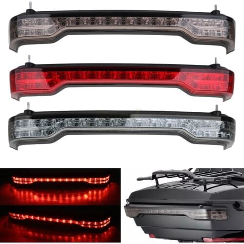 Motorcycle Rear Tour-Pak King Tour Trunk Pack LED Light For Harley Electra Glide Ultra Classic Limited Road Glide 2014-2020