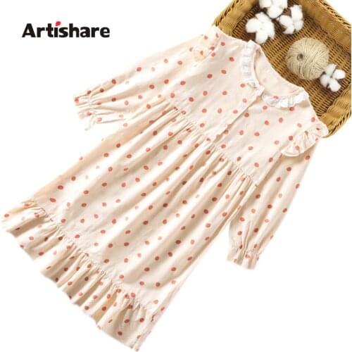 Girls Nightgown Pajamas Childrens Strawberry Pattern Nightdress Baby Girls Home Clothes Teenage Kids Night dress Girl Sleepwear