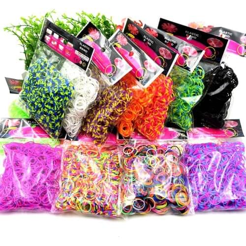 Protein Semi-permeable Jelly Color Rubber Bands Elastic Weave Loom Bands Childrens Arts & Crafts, DIY Toys Bracelet