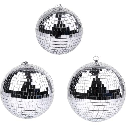 Silver Disco Mirror Ball DJ Dance Party Decorative Stage Lighting