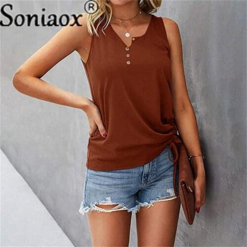 Женские хлопковые майки Soniaox China At AliExpress