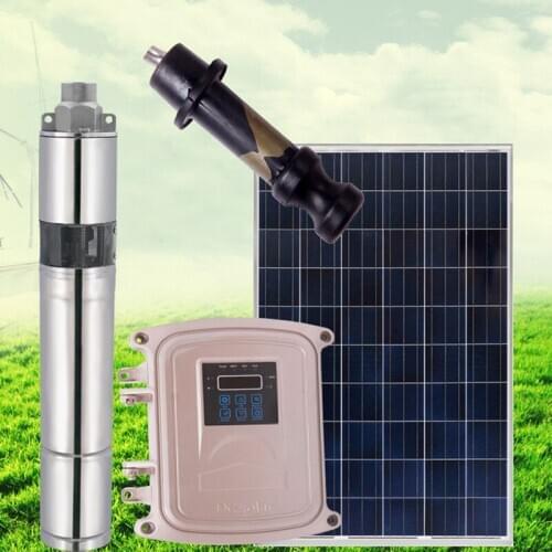 Solar pump water 3 inch solar pump 24v 70m solar pump solar pump for pond solar water pump solar pump system