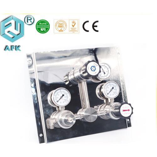 High pressure Stainless Steel Gas Semi Automatic Changeover Switch Panel Mount