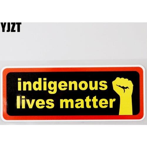 YJZT 14.4CM×5.2CM Indigenous Lives Matter Australian Car Sticker PVC Decal 12C-0394