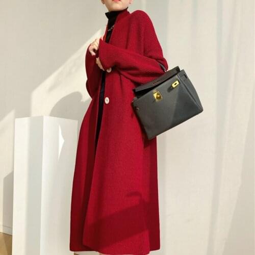 [ZAYAU]Qichang Cardigan Coat womens Autumn and Winter Clothes New Lazy Wind Soft Waxy Top Loose Sweater Temperament