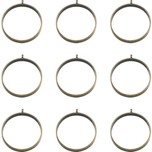 10pcs Vintage Alloy Hollow Square Frame Pendants For Jewelry Making DIY Blank Frame Charms Decoration Accessories