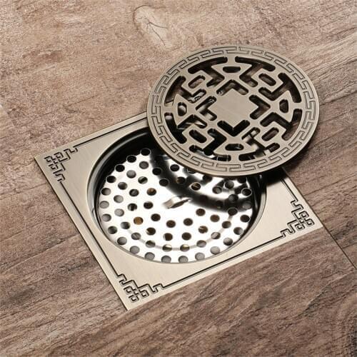 10CMx10CM Floor Drain Bathroom Square Shower Room With Removable Lid Anti-clogging Kitchen Toilet Basement Floor Drain