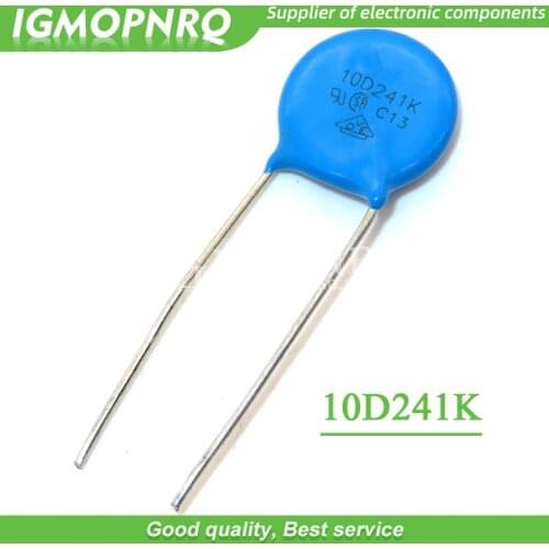 20pcs varistor 10D241K 240V piezoresistor 10D241