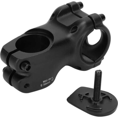 31.8*28.6*50mm Aluminium Alloy Bicycle Stem High-strength 0 Degree Bike Stem Sandblasting Mountain Road Handlebar Stem