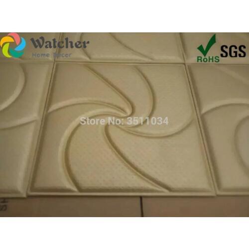 1box 8pcs 40x40cm factory wholesale 3D sofa wall panell 3D Decorative Wall Panel 3D leather wall panel for Interior decoration