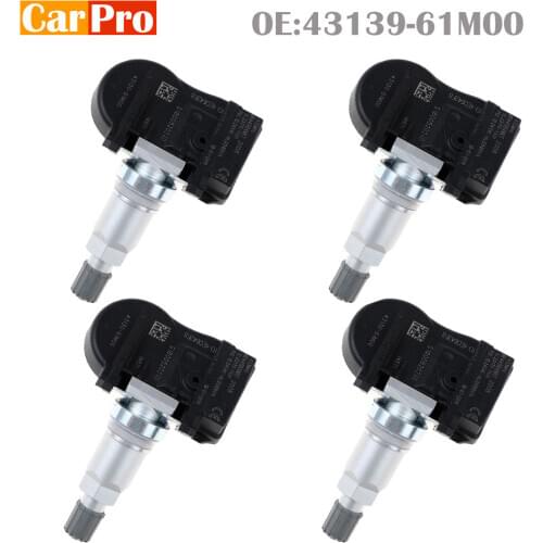 4 Pieces Tire Pressure Sensor TPMS 43139-61M00 4313961M00 43130-61M00 for Suzuki Vitara SX4 S-cross Ignis Baleno Swift Jimmy