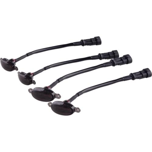 4pcs/Set Car Front Smoked Lens Front Grille LED Light Accessories Fit for Ford F-250 F-350 F-450 2017 2016 2015