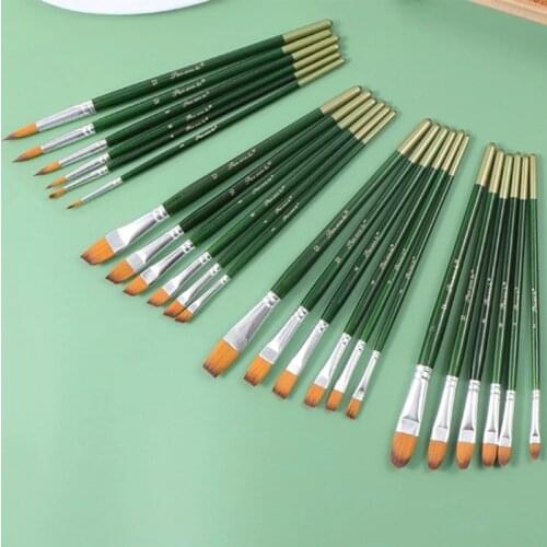 6 Pcs Watercolor Painting Brushes Oil Acrylic Paint Brush Set Gouache painting pen art supplies draw
