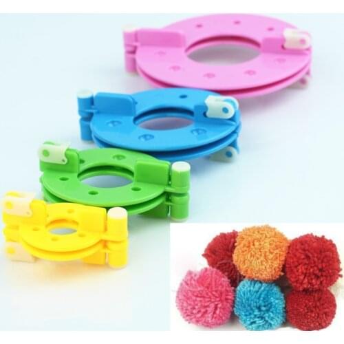 8pcs 4 Sizes DIY pom pom maker Fluff Ball Weaver Needle Craft Knitting Tool wool needlework Set sewing accessories