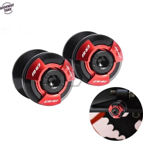 Motorcycle Accessories Swingarm Spools Slider Stand Screws Case for Kawasaki ER-6F ER6F 2006-2016