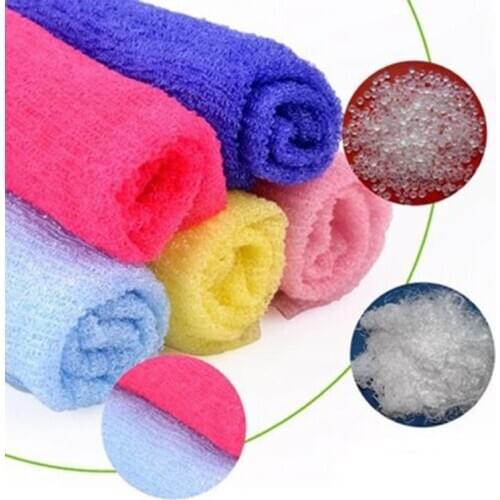 Nylon Wash Cloth Bath Towel Bath Body Brush Beauty Skin Exfoliating Washcloth Shower Bathroom Wash Towel Skin Polishing Towel