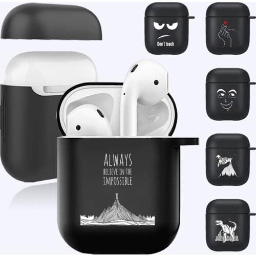 AirPods Cases for Apple Airpods 1st /2nd Generation Soft Silicone Bluetooth Wireless Earphone Cover White Picture Pattern Series